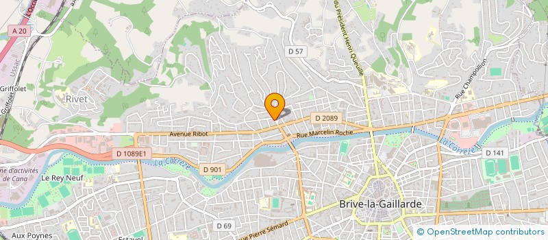 localisation de l'entreprise MONSIEUR THIBAUD BURG  BRIVE-LA-GAILLARDE