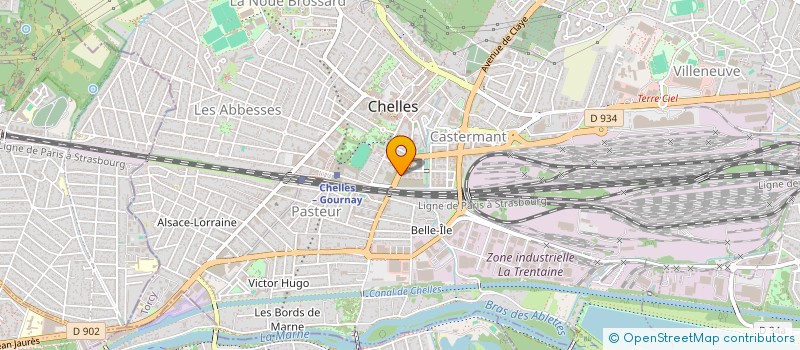 localisation de l'entreprise MONSIEUR THIBAUD CANDELEDA  CHELLES