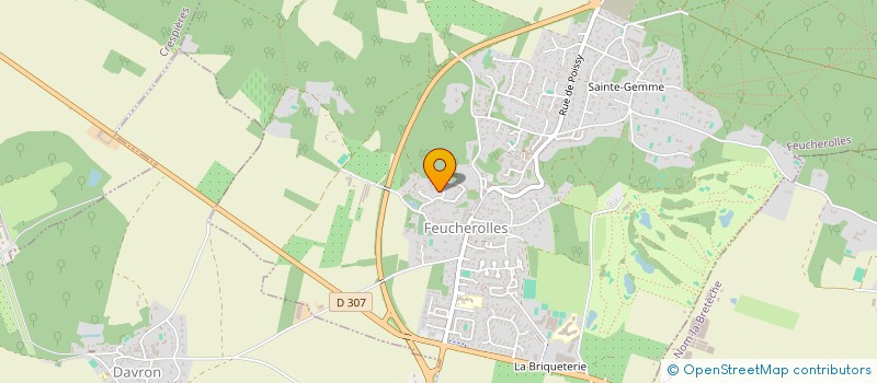 localisation de l'entreprise MONSIEUR THIBAUD CARON  FEUCHEROLLES