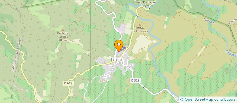 localisation de l'entreprise MONSIEUR THIBAUD CASTANS  SAINT-PIERRE-DES-CHAMPS