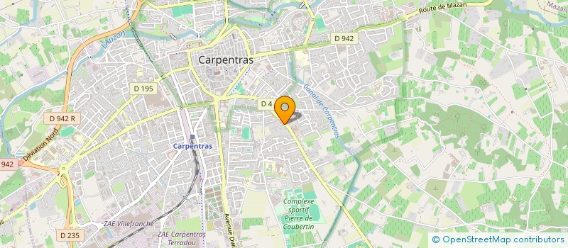 localisation de l'entreprise MONSIEUR THIBAUD CHALEAS à CARPENTRAS