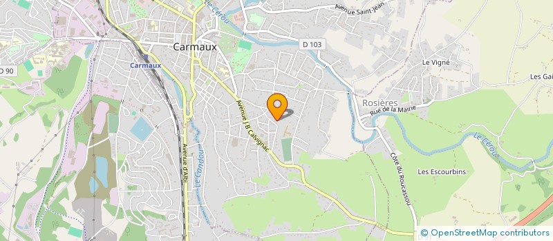 localisation de l'entreprise MONSIEUR THIBAUD CHAMPAGNE  CASTRES