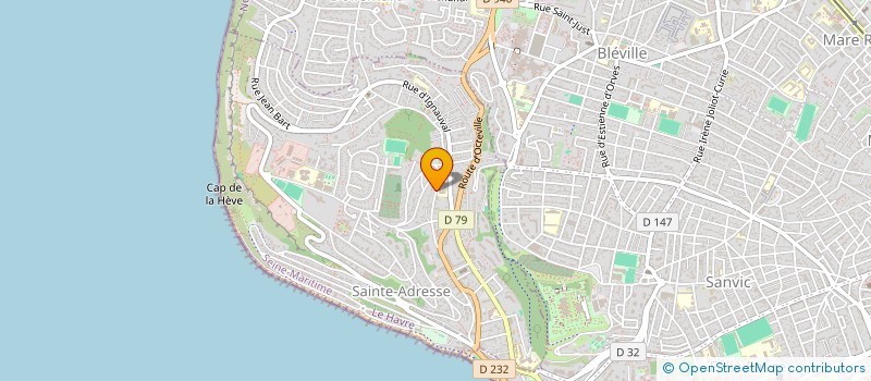 localisation de l'entreprise MONSIEUR THIBAUD CHOISNEL  SAINTE-ADRESSE