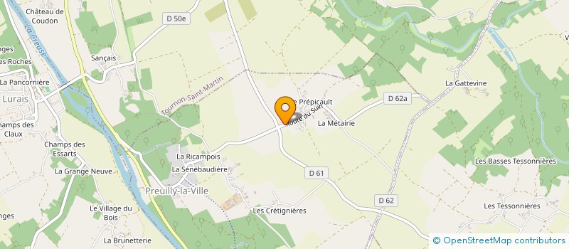 localisation de l'entreprise MONSIEUR THIBAUD CLEMENT à PREUILLY-LA-VILLE