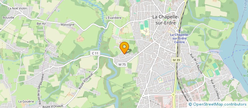 localisation de l'entreprise MONSIEUR THIBAUD COLLIN à LA CHAPELLE-SUR-ERDRE