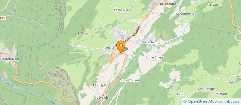 localisation de l'entreprise MONSIEUR THIBAUD CREUZET  SEPTMONCEL LES MOLUNES