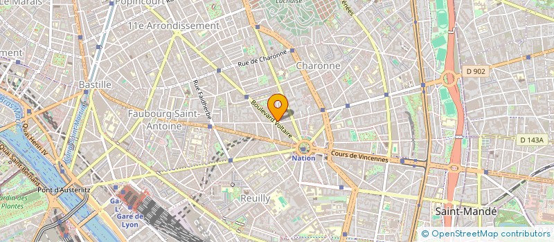 localisation de l'entreprise MONSIEUR THIBAUD DAVEAUX  PARIS