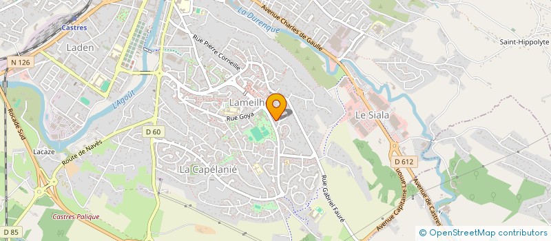 localisation de l'entreprise MONSIEUR THIBAUD DAX  CASTRES