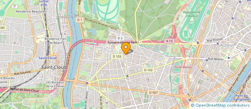 localisation de l'entreprise MONSIEUR THIBAUD DE MALLMANN à BOULOGNE-BILLANCOURT