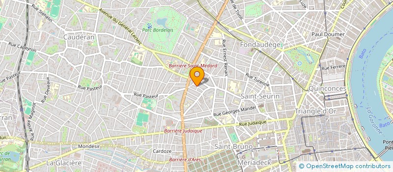 localisation de l'entreprise MONSIEUR THIBAUD DEBARGE  BORDEAUX