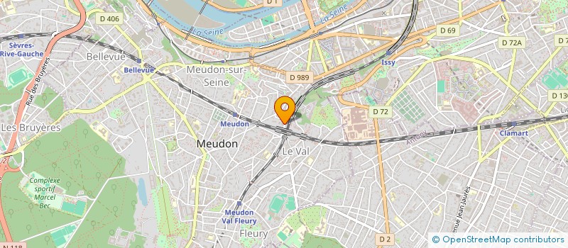 localisation de l'entreprise MONSIEUR THIBAUD DELAUNAY  MEUDON