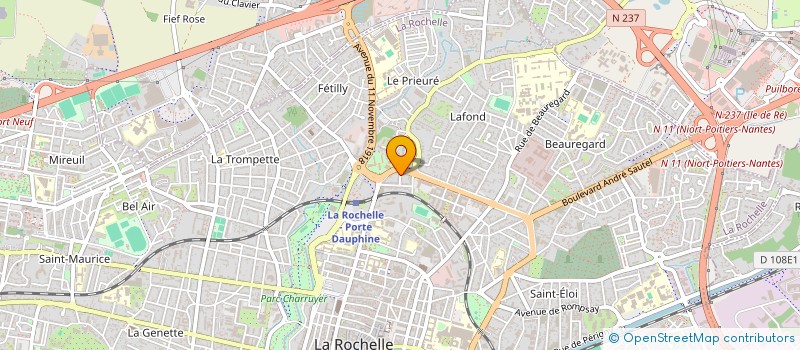 localisation de l'entreprise MONSIEUR THIBAUD DELHAYE  LA ROCHELLE