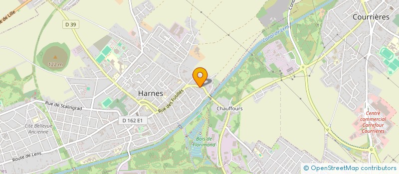 localisation de l'entreprise MONSIEUR THIBAUD DESUTTER  HARNES