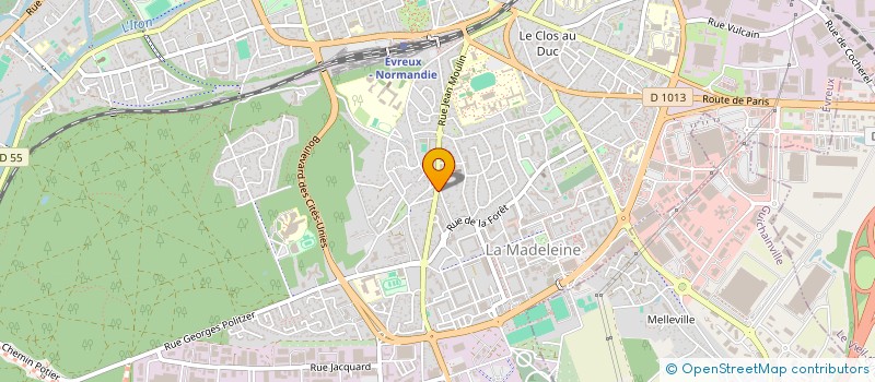 localisation de l'entreprise MONSIEUR THIBAUD DIEZ à EVREUX