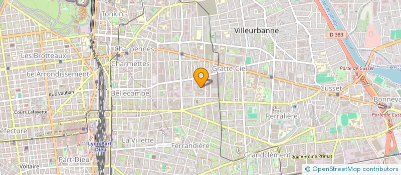 localisation de l'entreprise MONSIEUR THIBAUD DURAND  VILLEURBANNE