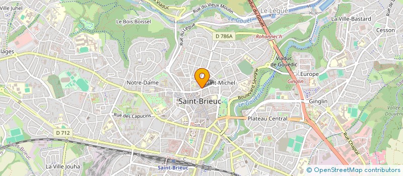 localisation de l'entreprise MONSIEUR THIBAUD FALCON DE LONGEVIALLE à SAINT-BRIEUC
