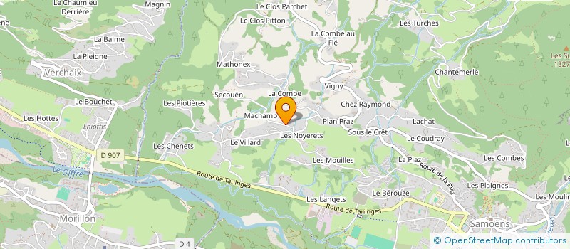 localisation de l'entreprise MONSIEUR THIBAUD FARNER  SAMOENS