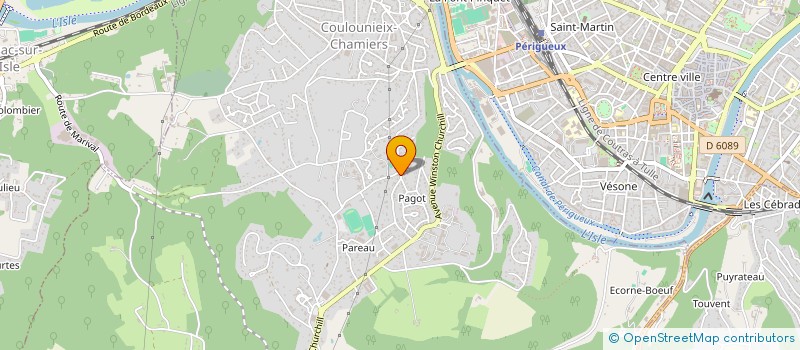 localisation de l'entreprise MONSIEUR THIBAUD FAUCON  COULOUNIEIX-CHAMIERS