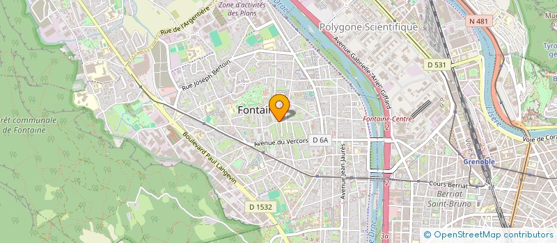 localisation de l'entreprise MONSIEUR THIBAUD FAVRE  FONTAINE