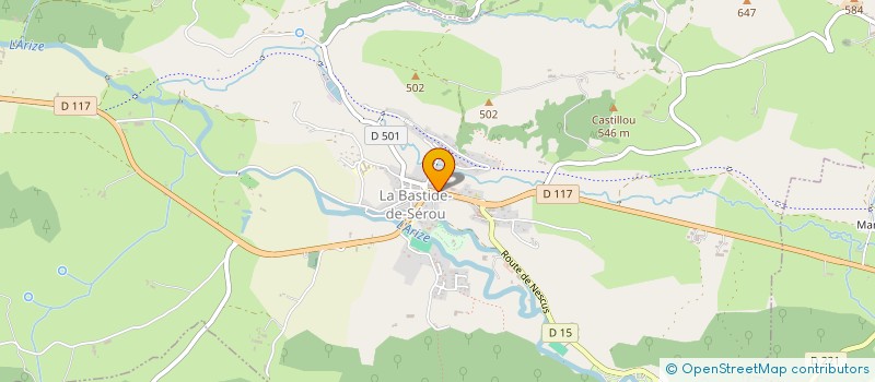 localisation de l'entreprise MONSIEUR THIBAUD FERRARI à LA BASTIDE-DE-SEROU