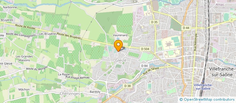 localisation de l'entreprise MONSIEUR THIBAUD FEYDET  GLEIZE