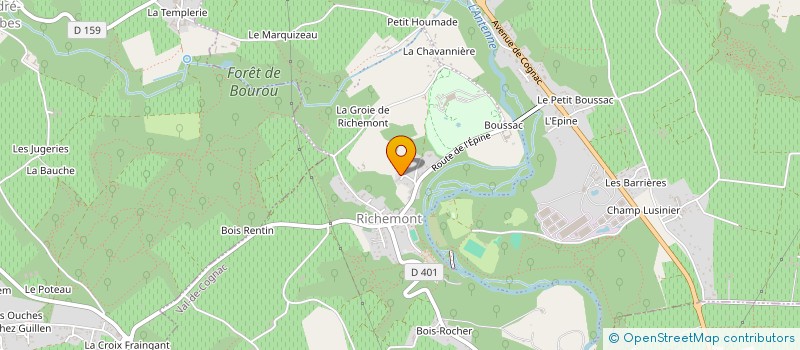 localisation de l'entreprise MONSIEUR THIBAUD FREMONT  VAL-DE-COGNAC