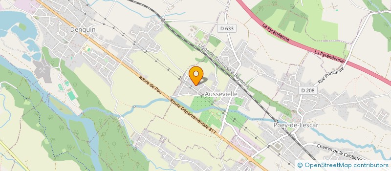 localisation de l'entreprise MONSIEUR THIBAUD FRUCHON  AUSSEVIELLE