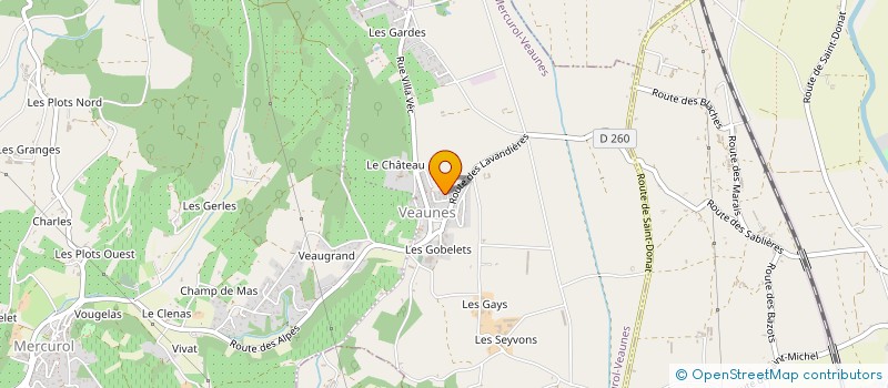 localisation de l'entreprise MONSIEUR THIBAUD GALLAND  LA ROCHE-DE-GLUN