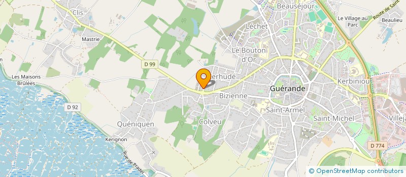 localisation de l'entreprise MONSIEUR THIBAUD GOURHAND  GUERANDE