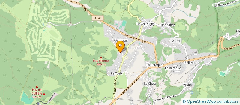 localisation de l'entreprise MONSIEUR THIBAUD ISSARTEL  ORCINES