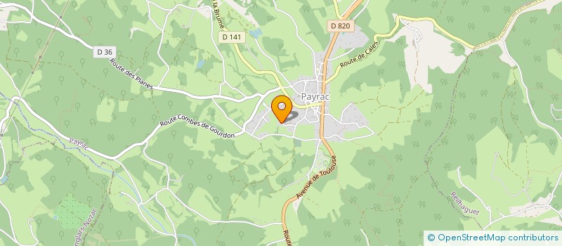 localisation de l'entreprise MONSIEUR THIBAUD IZARD  PAYRAC