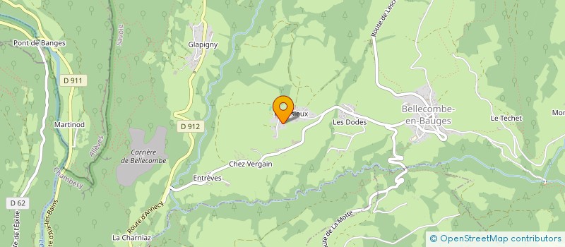 localisation de l'entreprise MONSIEUR THIBAUD JANIN  BELLECOMBE-EN-BAUGES