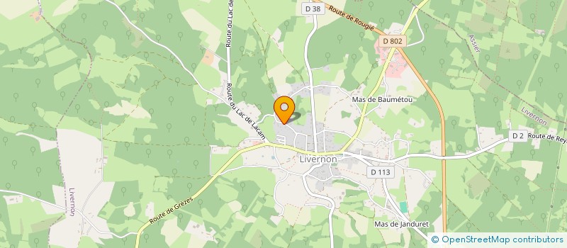 localisation de l'entreprise MONSIEUR THIBAUD LACAN  LIVERNON