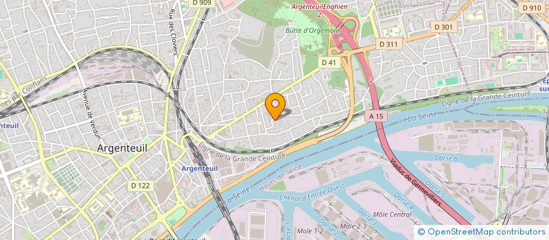 localisation de l'entreprise MONSIEUR THIBAUD LARRIEU-GIBIER  ARGENTEUIL