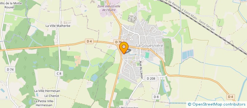 localisation de l'entreprise MONSIEUR THIBAUD LE BRETON DE LA PERRIERE  LA GOUESNIERE