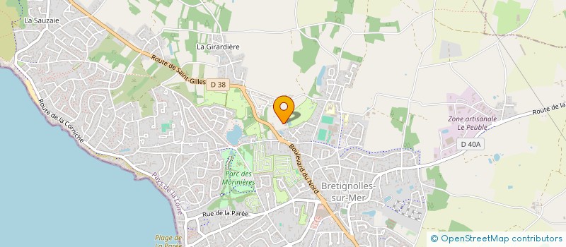 localisation de l'entreprise MONSIEUR THIBAUD LEGRIS  BRETIGNOLLES-SUR-MER