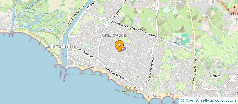 localisation de l'entreprise MONSIEUR THIBAUD LEMAIRE  AGDE
