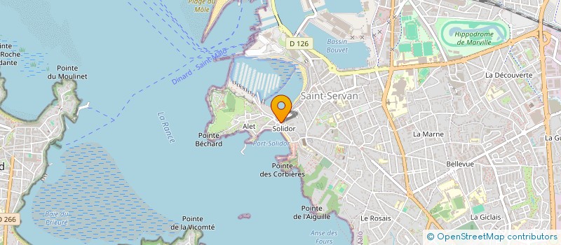 localisation de l'entreprise MONSIEUR THIBAUD LEVRIER  SAINT-MALO