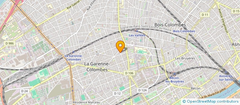 localisation de l'entreprise MONSIEUR THIBAUD MALLET à LA GARENNE-COLOMBES