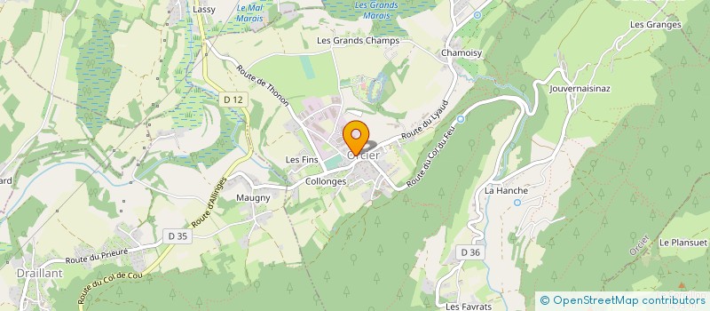 localisation de l'entreprise MONSIEUR THIBAUD MALVILLE  ORCIER