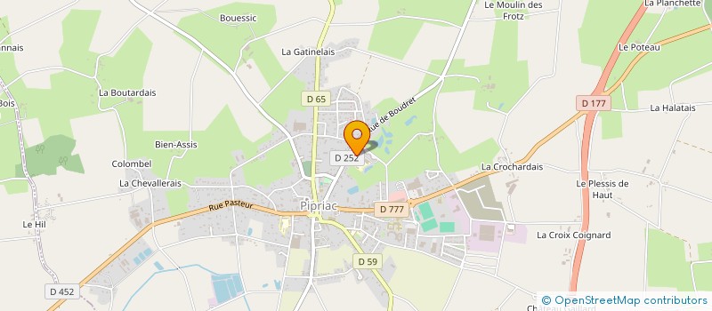 localisation de l'entreprise MONSIEUR THIBAUD MANET  PIPRIAC