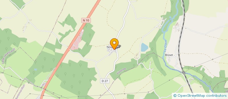 localisation de l'entreprise MONSIEUR THIBAUD MARTIN DOS SANTOS  VIVONNE