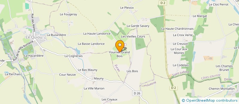 localisation de l'entreprise MONSIEUR THIBAUD MAUFRAIS à EVRAN