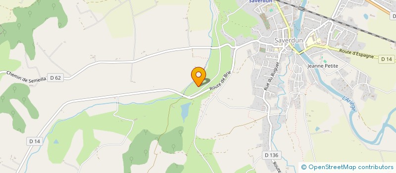 localisation de l'entreprise MONSIEUR THIBAUD MEHN à SAVERDUN