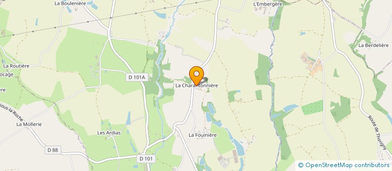 localisation de l'entreprise MONSIEUR THIBAUD MERCIER à LA CHAIZE-LE-VICOMTE