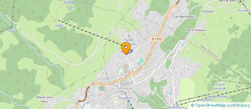 localisation de l'entreprise MONSIEUR THIBAUD MILLOZ  MEGEVE