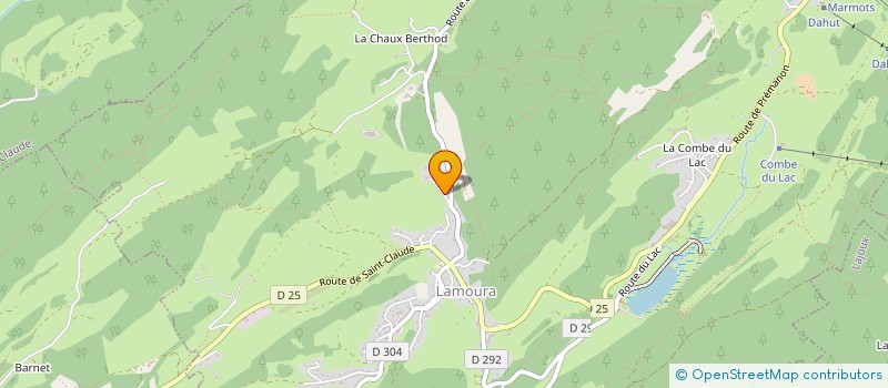 localisation de l'entreprise MONSIEUR THIBAUD PAGET  LAMOURA