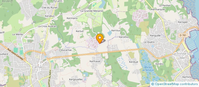 localisation de l'entreprise MONSIEUR THIBAUD PARSY à CARNAC