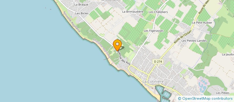 localisation de l'entreprise MONSIEUR THIBAUD PAULIN  SAINT-PIERRE-D'OLERON