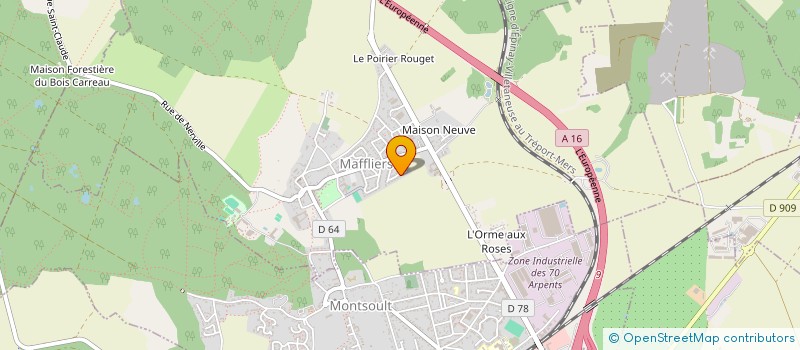 localisation de l'entreprise MONSIEUR THIBAUD PEAN  MAFFLIERS